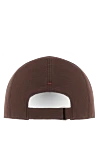Brown linen baseball cap with embroidered logo Loro Piana - Decoration: brand logo. Material: 100% linen. Country of manufacture: Italy. Care: specialized cleaning - photo 4