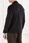 Dark grey cashmere shirt jacket with patch pockets Lenoci - 100% cashmere. Two chest pockets. Buttons. Country of manufacture: Italy. Care: specialized cleaning - photo 4