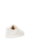 Santoni Women's white Double Buckle sneakers in tumbled leather with fur - Decoration: brand logo. Material: 100% genuine leather, 100% genuine fur. Closure: lace-up. Country of manufacture: Italy. Care: specialized cleaning - photo 3
