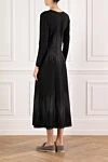 Black dress made of fine knitwear with a shimmering effect D.Exterior - Decoration: Shimmer effect. 39% wool, 45% polyester, 9% polyamide, 7% polyamide. Country of manufacture: Italy. Care: specialized cleaning - photo 4