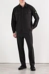 Men's overshirt-style shirt with patch pockets Stone Island - Decoration: brand logo patch. 97% cotton, 3% elastane. 2 chest pockets. Buttons. Country of manufacture: Italy. Care: specialized cleaning - photo 2