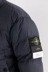 Stone Island Темно-серый пуховик с высоким воротником и пуговицами - эмблема бренда. 100% полиамид. 2 боковых кармана. молния, кнопки. Утеплитель: пух. Страна производитель: Италия. Уход: специализированная чистка - фото 5