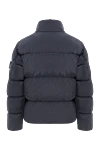 Темно-серый пуховик с высоким воротником и пуговицами Stone Island - эмблема бренда. 100% полиамид. 2 боковых кармана. молния, кнопки. Утеплитель: пух. Страна производитель: Италия. Уход: специализированная чистка - фото 6