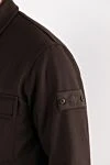 Stone Island Brown shirt jacket made of thick material with buttons - Decoration: brand emblem. 80% wool, 20% polyamide. chest pocket. snap buttons. Country of manufacture: Italy. Care: specialized cleaning - photo 5