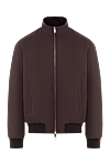 Tombolini Коричневий утеплений бомбер з високим коміром та блискавкою - 76% поліестер, 24% поліамід. блискавка. дві бічні кишені. Країна виробник: Італія. Догляд: спеціалізоване чищення - фото 1