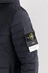 Stone Island Пуховик глубокого синего цвета с горизонтальной стежкой - эмблема бренда. Допонительно: капюшон. 86% полиамид, 14% эластан . 2 боковых кармана. молния. Утеплитель: пух. Страна производитель: Италия. Уход: специализированная чистка - фото 5