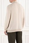 Троер кашемировый бежевый с высоким воротником Loro Piana - 100% кашемир. молния. Страна производитель: Италия. Уход: специализированная чистка - фото 4