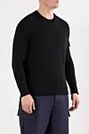 Stone Island Вязаный джемпер с круглым вырезом из лёгкой шерсти Джилонг - логотип бренда на рукаве. 100% шерсть. Страна производитель: Италия. Уход: специализированная чистка - фото 3