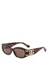 Dolce & Gabbana Sunglasses with tortoiseshell acetate frames and logo on the temples. - Decoration: brand logo. Material: 100% acetate. brown. Country of manufacture: Italy. Care: specialized cleaning - photo 3