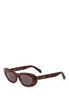 Celine Солнцезащитные очки 3 Dots Cat Eye в черепаховой оправе. - логотип бренда. ацетат. серый. Страна производитель: Франция. Уход: специализированная чистка - фото 3