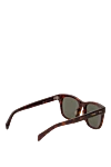 Eyewear Havana Acetate Square Sunglasses Celine - Decoration: brand logo. Material: acetate. green. Country of manufacture: Italy. Care: specialized cleaning - photo 4