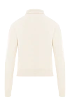 Light-colored wool jumper with a smooth knit structure Celine - 99% wool, 1% polyamide. Country of manufacture: Italy. Care: specialized cleaning - photo 6
