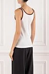 Ribbed cotton tank top with a Web stripe Gucci - Web stripe. 98% cotton, 2% elastane. Country of manufacture: Italy. Care: specialized cleaning - photo 4