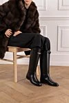 Сапоги Jumping из телячьей кожи с культовой пряжкой с палладиевым покрытием Hermes - пряжка с палладиевым покрытием.. 100% натуральная кожа. Высота подошвы: 20 мм. Страна производитель: Франция. Уход: специализированная чистка - фото 2