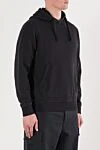Stone Island Худи прямого кроя с капюшоном и карманом-кенгуру черное - фирменная нашивка. капюшон. 100% хлопок. Карман: один передний. Страна производитель: Италия. Уход: специализированная чистка - фото 3