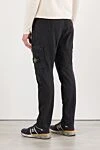 Organic cotton jersey cargo pants with a slightly distressed look Stone Island - Decoration: brand logo. 98% cotton, 2% elastane. zipper, buttons. five pockets. Country of manufacture: Italy. Care: specialized cleaning - photo 4