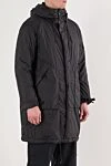 Stone Island Чоловіча куртка-парка з нейлону з капюшоном та фірмовим патчем. - фірмовий патч. Додатково капюшон. 100% поліамід. блискавка, кнопки, куліска. дві бічні кишені. Країна виробник: Італія. Догляд: спеціалізоване чищення - фото 3