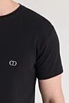 Dior Черная хлопковая футболка с круглым вырезом и короткими рукавами - 100% хлопок. Страна производитель: Франция. Уход: специализированная чистка - фото 5