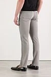 Gray men's slim fit cotton jeans Tom Ford - Decoration: branded patch. 98% cotton, 2% polyurethane. zipper, button. five pockets. Country of manufacture: Italy. Care: specialized cleaning - photo 4