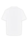 White cotton jersey t-shirt with print Gucci - Decoration: logo print. Material: 100% cotton. Country of manufacture: Italy. Care: specialized cleaning - photo 6