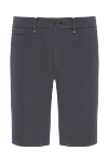 Zilli Men's dark gray cotton chinos shorts - 94% cotton, 4% silk, 2% elastane. button, zipper. two side pockets, two back pockets, one coin pocket. Country of manufacture: Italy. Care: specialized cleaning - photo 1