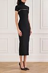 Alaia A black silk jersey dress with cutouts - 100% silk. Country of manufacture: Italy. Care: specialized cleaning - photo 3