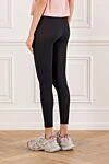 Black tight leggings with a contrasting logo and a tight fit Palm Angels - brand logo. 100% polyamide. Country of manufacture: Italy. Care: specialized cleaning - photo 4