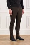 Jacob Cohen Men's dark brown chinos - Decoration: brand logo. 97% cotton, 3% polyamide. zipper, button. 2 side pockets, 2 back pockets. Country of manufacture: Italy. Care: specialized cleaning - photo 3