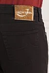 Jacob Cohen Джинсы slim fit кроя из стрейч-денима черного цвета - логотип бренда. 98% хлопок, 2% полиамид. молния, пуговицы. 5 карманов. Страна производитель: Италия. Уход: специализированная чистка - фото 5