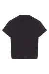 Black cropped t-shirt with logo and cuffed sleeves Balmain - Decoration: brand logo. . Material: 100% cotton. Country of manufacture: Italy. Care: specialized cleaning - photo 6