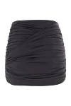 Міні-спідниця для купальника з драпіруванням чорна Magda Butrym - драпірування. 100% поліамід. Країна виробник: Італія. Догляд: спеціалізоване чищення - фото 6