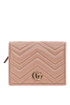 Gucci Chevron Diamond Pattern Card Holder - Decoration: Double G hardware. Material: 100% genuine leather. Wallet dimensions: W 11 x H 8.5 x D 3 cm. Snap closure. 5 card slots, open pocket, 1 zipped pocket, 1 bill compartment. Country of manufacture: Italy. Care: specialized cleaning - photo 1