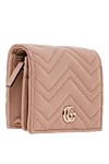 Gucci Chevron Diamond Pattern Card Holder - Decoration: Double G hardware. Material: 100% genuine leather. Wallet dimensions: W 11 x H 8.5 x D 3 cm. Snap closure. 5 card slots, open pocket, 1 zipped pocket, 1 bill compartment. Country of manufacture: Italy. Care: specialized cleaning - photo 3