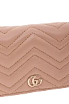 Gucci Chevron Diamond Pattern Card Holder - Decoration: Double G hardware. Material: 100% genuine leather. Wallet dimensions: W 11 x H 8.5 x D 3 cm. Snap closure. 5 card slots, open pocket, 1 zipped pocket, 1 bill compartment. Country of manufacture: Italy. Care: specialized cleaning - photo 5