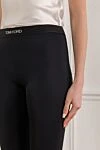 Tom Ford Black stretch lycra leggings with logo - brand logo. 100% polyamide. Country of manufacture: Italy. Care: specialized cleaning - photo 5