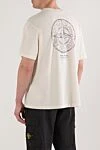 Футболка біла з короткими рукавами з чесаної органічної бавовни Stone Island - логотип бренду. 100% бавовна. Країна виробник: Італія. Догляд: спеціалізоване чищення - фото 4