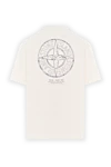 Футболка біла з короткими рукавами з чесаної органічної бавовни Stone Island - логотип бренду. 100% бавовна. Країна виробник: Італія. Догляд: спеціалізоване чищення - фото 6