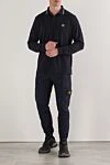 Штани-карго стандартного звуженого крою з поясом на шнурівці Stone Island - фірмовий патч. 97% бавовна, 3% поліамід. блискавка, куліска. Кишені дертикальні бічні кишені з потайною блискавкою. Накладні кишені-гармошки з клапаном та потайною подвійною кнопкою. Задня кишеня з фіксованим клапаном та потайною кнопкою. Країна виробник: Італія. Догляд: спеціалізоване чищення - фото 2