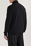 Свободный кардиган на молнии с карманами черного цвета Stone Island - логотип бренда. 85% хлопок, 15% кашемир. молния. Страна производитель: Италия. Уход: специализированная чистка - фото 4