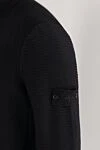 Stone Island Свободный кардиган на молнии с карманами черного цвета - логотип бренда. 85% хлопок, 15% кашемир. молния. Страна производитель: Италия. Уход: специализированная чистка - фото 5