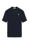 Stone Island Синя футболка стандартного крою з нашивкою \