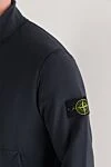 Stone Island Спортивный костюм из органического хлопкового флиса с боковыми карманами синий - эмблема бренда. 100% хлопок. молния. два боковых кармана. Страна производитель: Италия. Уход: специализированная чистка - фото 5