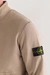 Stone Island Спортивный костюм из хлопкового флиса с боковыми карманами бежевый - эмблема бренда. 100% хлопок. молния. два боковых кармана. Страна производитель: Италия. Уход: специализированная чистка - фото 5