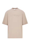 Off-White T-shirt - Country of manufacture: Italy. Care: specialized cleaning - photo 1