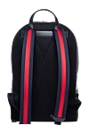 Porter medium backpack in gray Gucci - Decoration: Red and blue Web stripe. Material: 100% polyamide. Size: W 28 x H 44 x D 15.5 cm. Zipper. Strap Length: Adjustable Web shoulder straps. Front zippered pocket. Country of manufacture: Italy. Care: specialized cleaning - photo 4