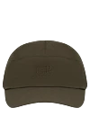 C.P. Company Бейсболка оливково-зеленого кольору виготовлена ??з нейлону з вишитим логотипом - логотип бренду. 100% поліамід. Країна виробник: Італія. Догляд: спеціалізоване чищення - фото 1