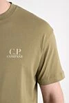 C.P. Company Бавовняна оверсайз футболка відтінку хакі з логотипом - логотип бренду. 100% бавовна. Країна виробник: Італія. Догляд: спеціалізоване чищення - фото 5