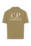 Бавовняна оверсайз футболка відтінку хакі з логотипом C.P. Company - логотип бренду. 100% бавовна. Країна виробник: Італія. Догляд: спеціалізоване чищення - фото 6