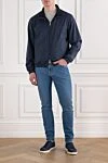 Windmate Reversible Bomber Jacket in Navy Loro Piana - Decoration: brand logo. 100% polyamide, 100% cashmere. zipper. two side pockets. Country of manufacture: Italy. Care: specialized cleaning - photo 2