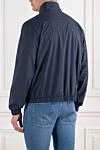 Windmate Reversible Bomber Jacket in Navy Loro Piana - Decoration: brand logo. 100% polyamide, 100% cashmere. zipper. two side pockets. Country of manufacture: Italy. Care: specialized cleaning - photo 4